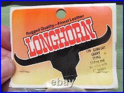 Vtg. NOS Longhorn Leather Comfort Rifle Sling Padded Suede Lined Leather Pad