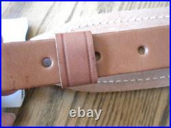 Vtg Padded Remington Leather Rifle Sling NWT 27-136R 0227 Brass screws