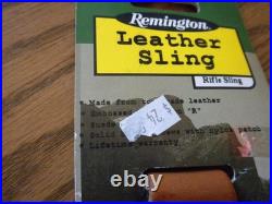 Vtg Padded Remington Leather Rifle Sling NWT 27-136R 0227 Brass screws