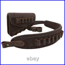 WAYNE'S DOG Hunting Leather Gun Buttstock with New Gun Sling. 22 12GA. 357.308