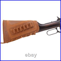 WAYNE'S DOG Leather Gun Buttstock Cover with Leather Sling. 308.22LR 12GA. 357 WAYNE'S DOG Leather Gun Buttstock Cover with Leather Sling. 308.22LR 12GA. 357