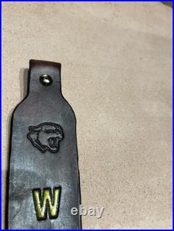 WEATHERBY # 2 Custom Leather Rifle Sling Hand Tooled and Handmade in the USA
