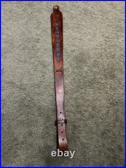 WEATHERBY Custom Leather Rifle Sling Hand Tooled And Made in the USA
