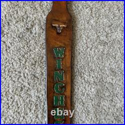 WINCHESTER 77 Custom Leather Rifle Sling Hand Tooled And Made in the USA