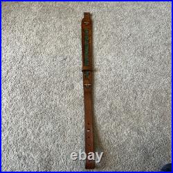WINCHESTER 77 Custom Leather Rifle Sling Hand Tooled And Made in the USA
