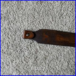 WINCHESTER 77 Custom Leather Rifle Sling Hand Tooled And Made in the USA