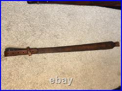 WINCHESTER 77 Custom Leather Rifle Sling Hand Tooled And Made in the USA