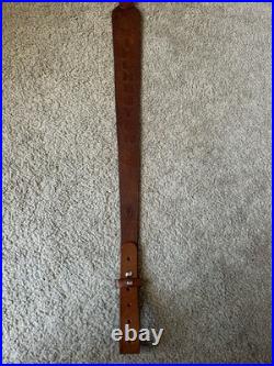 WINCHESTER Custom Leather Rifle Sling Hand Tooled And Made in the USA