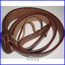 WW2 British Army Lee Enfield Rifle Sling Dark Brown Leather Repro x 5 UNITS