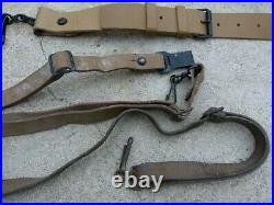 WW2 Post War Lot of 4 Original French MAS FM 24/29 Rifle Leather Slings