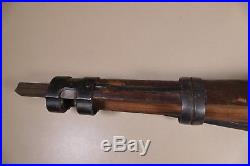 WW2 german K98 Mauser rifle wood stock with Original Leather Sling