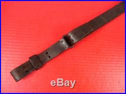 WWII US ARMY AEF M1907 Leather Sling M1903 Springfield Rifle Marked Milsco