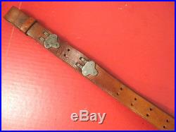 WWII US ARMY M1907 Leather Sling M1903 Springfield Rifle Marked Milsco 1944