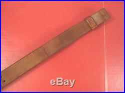 WWII US ARMY M1907 Leather Sling M1903 Springfield Rifle Marked Milsco 1944