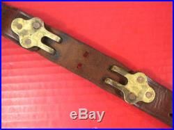 WWII US Army M1907 Leather Sling for Browning M1918 BAR Rifle Original XLNT