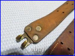 WWII US Army M1 Garand 1 1/4 Leather Rifle Sling