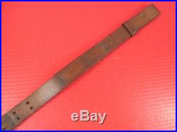 WWII US M1907 Leather Sling M1903 Springfield M1 Garand Rifle Marked Hickok 1943