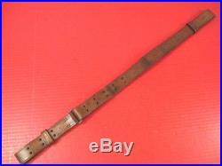 WWII US M1907 Leather Sling M1903 Springfield M1 Garand Rifle Marked Hickok 1943