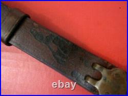 WWI Era US ARMY AEF M1907 Leather Sling M1903 Springfield Rifle Nice Cond #1