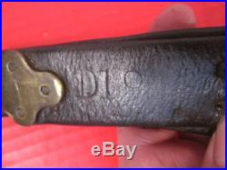 WWI Era US ARMY AEF M1907 Leather Sling M1903 Springfield Rifle No marking #1