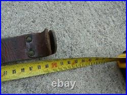WWI Ersatz French Made Leather Rifle Sling BERTHIER MAS Metal Buckle