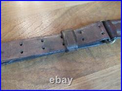 WWI US 1903 Springfield Rifle Leather Sling Maker Marked and Dated 1917