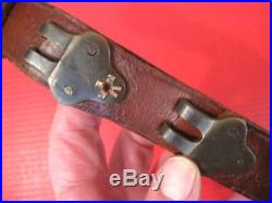 WWI US ARMY AEF M1907 Leather Sling M1903 Springfield Rifle L. F. Co. 1918 #1