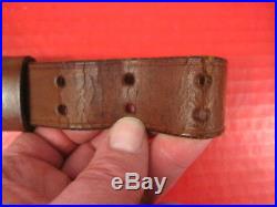 WWI US ARMY AEF M1907 Leather Sling M1903 Springfield Rifle Marked G&K 1918 #2