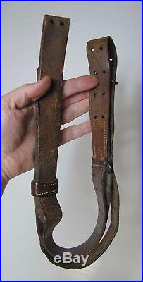 WWI US ARMY Lawrence WTG Stamped M1907 Leather Rifle Sling M1903 Springfield