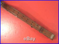 WWI US ARMY M1907 Leather Sling for M1918A3 BAR or M1 Garand Rifle Dated 1918