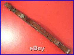 WWI US ARMY M1907 Leather Sling for M1918A3 BAR or M1 Garand Rifle Dated 1918