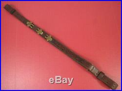 WWI US ARMY M1907 Leather Sling for M1918A3 BAR or M1 Garand Rifle VERY NICE