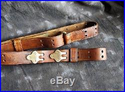 WWI US Army 1903 Springfield Rifle Leather Sling, 1918 Hoyt