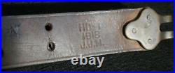 WWI US Army USMC M1907 Leather Rifle Sling M1903 BAR'HOYL 1918 J. J. M.' Marked