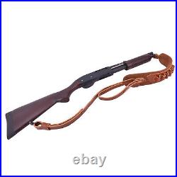 Wayne's Dog Full Grain Leather Gun Sling Shotgun Strap/ Metal Swivels for 16GA