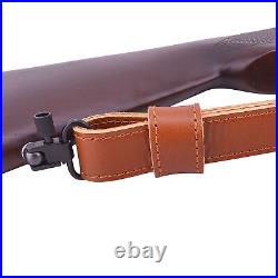 Wayne's Dog Full Grain Leather Gun Sling Shotgun Strap/ Metal Swivels for 16GA