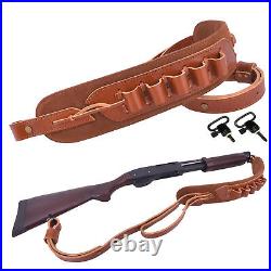 Wayne's Dog Handmade Leather Shotgun Sling and Shoulder Strap for 12GA