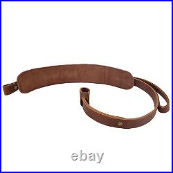 Wayne's Dog Premium Leather Rifle Shotgun Sling Shoulder Strap Shell Holder. 308