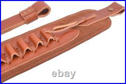 Wayne's Dog Top-Grain Leather Gun Sling Rifle Strap with Shell Holder for. 30-06