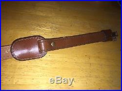 Weatherby Cowhide Leather TOREL 4770 Elephant Rifle Gun Sling with Swivels