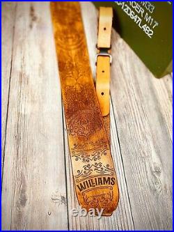 Western Leather Rifle Sling Vintage Finish Shotgun Sling Personalize with Name