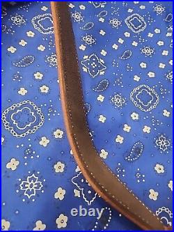 White Stitched Tooled Leather Rifle Sling Suede Backed Sling With Talon Swivels