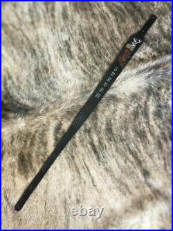 Whitetail Deer & Maple Custom Leather Gun Sling (BLACK) Handmade Hand Tooled R
