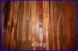Wholesale Lot 19 Tooled Leather Western Gun Straps Resale Hunting Sling Rifle