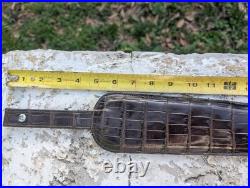 Wild American Alligator Rifle Shoulder Sling Strap gator swamp leather A27