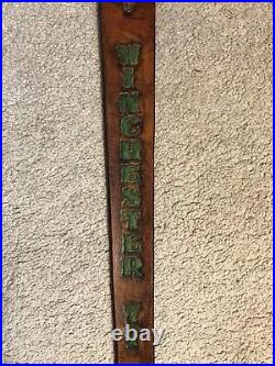 Winchester 77 Custom Leather Rifle Sling Hand Tooled And Made in the USA