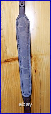 Wolf Custom made leather padded rifle or shotgun sling, made in the U. S. A Wolf Custom made leather padded rifle or shotgun sling, made in the U. S. A