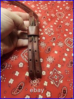 Wyoming Split Sling Leather Rifle Sling Shotgun Muzzleloader Rifle Sling