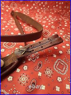 Wyoming Split Sling Leather Rifle Sling Shotgun Muzzleloader Rifle Sling