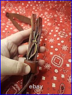 Wyoming Split Sling Leather Rifle Sling Shotgun Muzzleloader Rifle Sling